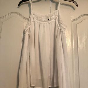 Women’s White Bell Sleeve Off the Shoulder Top